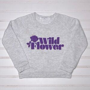 PROJECT SOCIAL T EUC Softest Ever Wild Flower Crewneck Pullover Sweatshirt